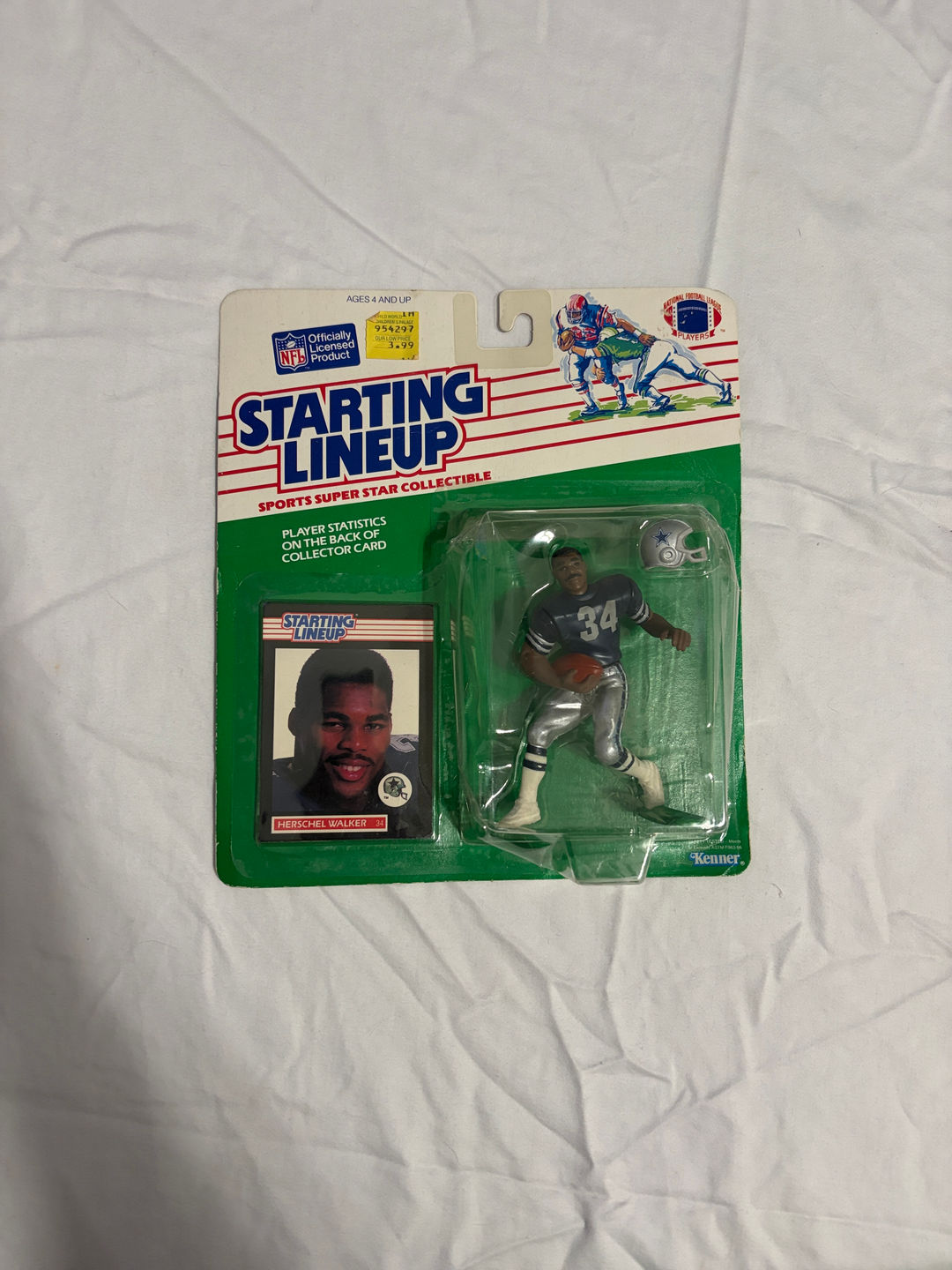 1989 Kenner Starting Lineup Herschel Walker Dallas Cowboys Figure
