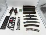 Large Vintage HO Scale Train Lot Cars Track 3 Transformers Bridges Parts Unteste - Image 8
