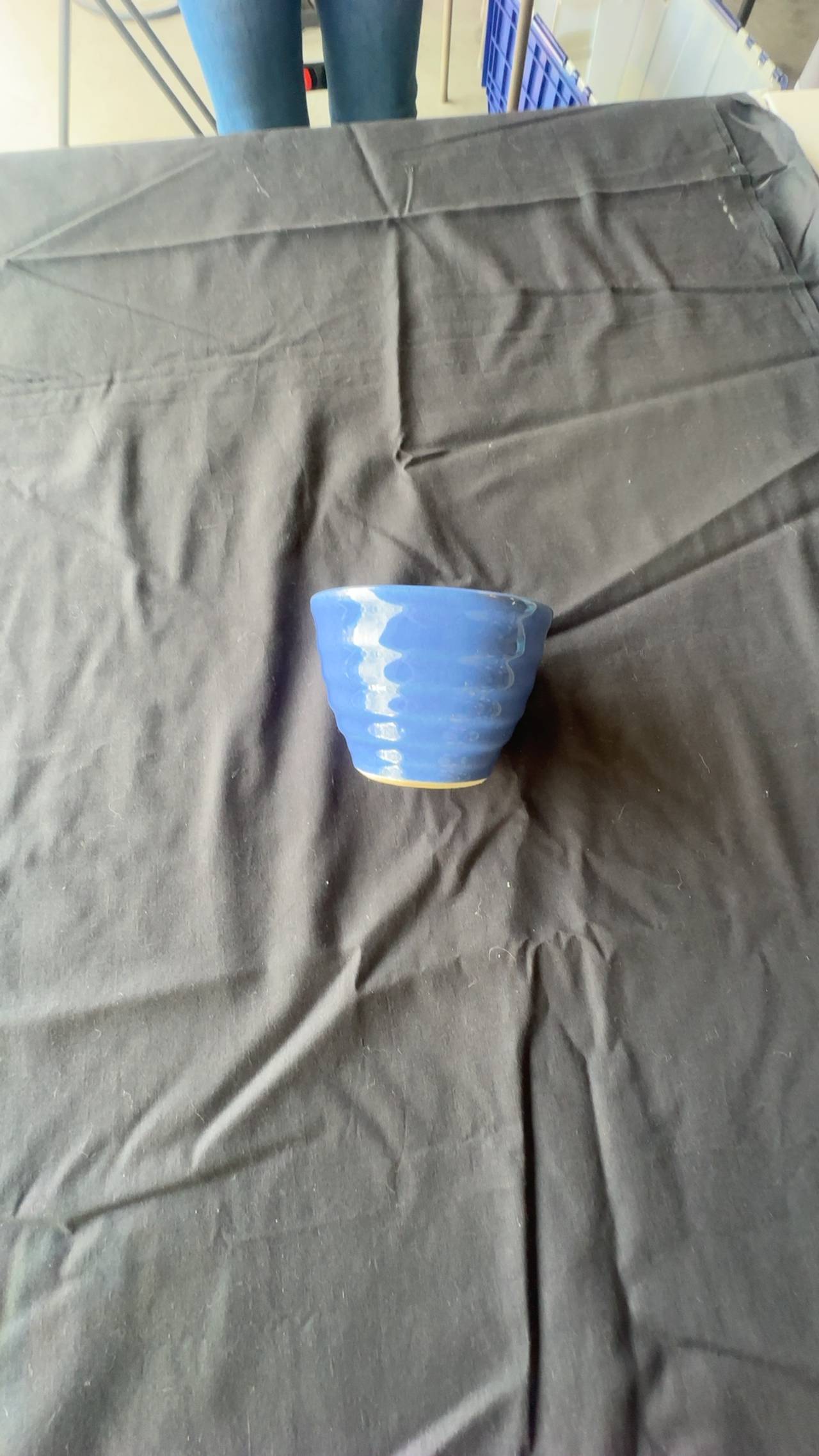 Bauer Ringware Small Jardiniere Cobalt Blue