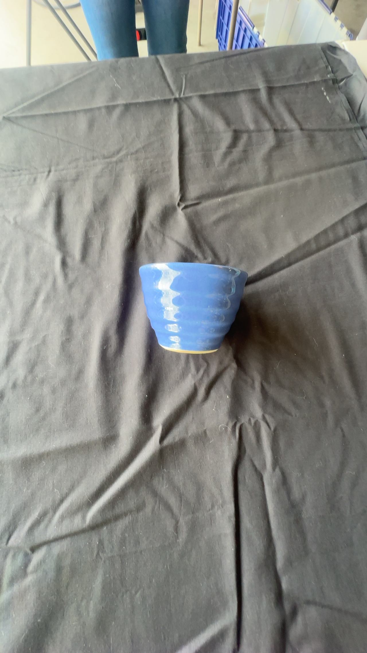 Bauer Ringware Small Jardiniere Cobalt Blue