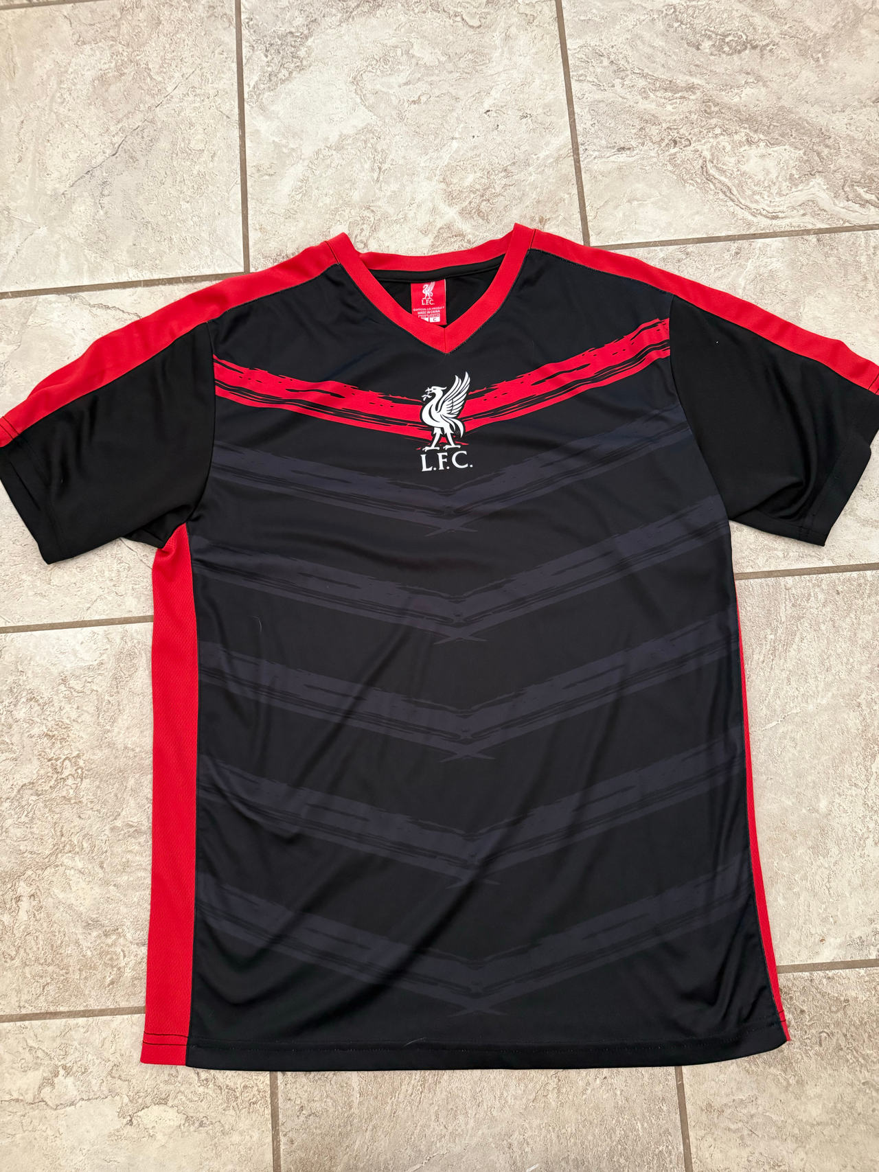 Liverpool FC Black and Red Training Shirt