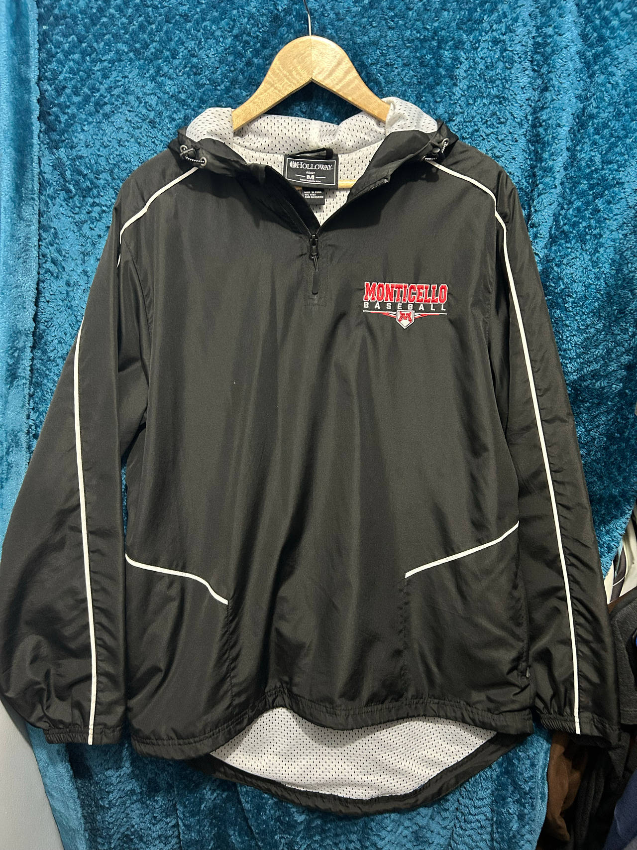 Monticello Baseball Quarter-Zip Pullover Jacket