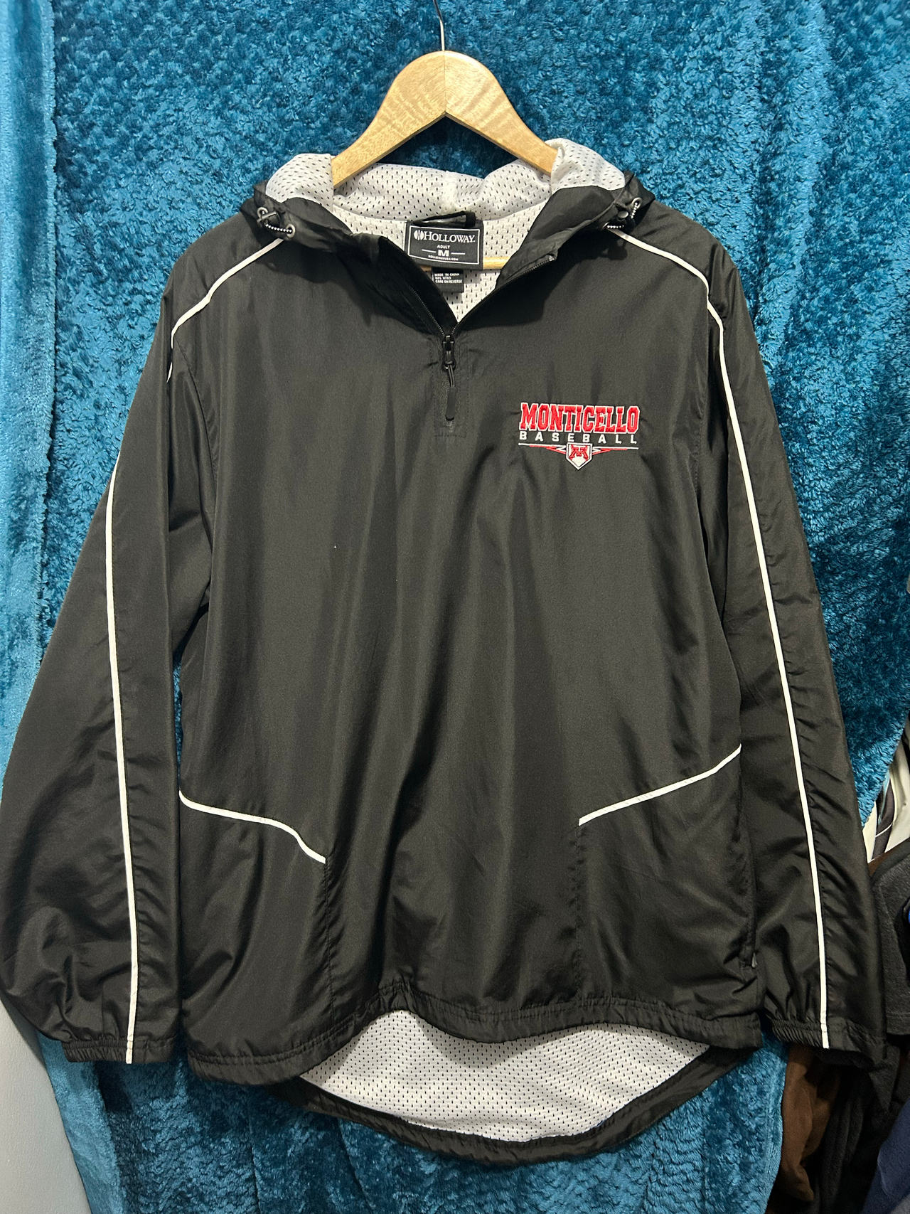 Monticello Baseball Quarter-Zip Pullover Jacket