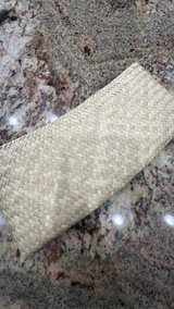 Jade Buddha Pendant Purse Straw Bag Weaved  - Image 2