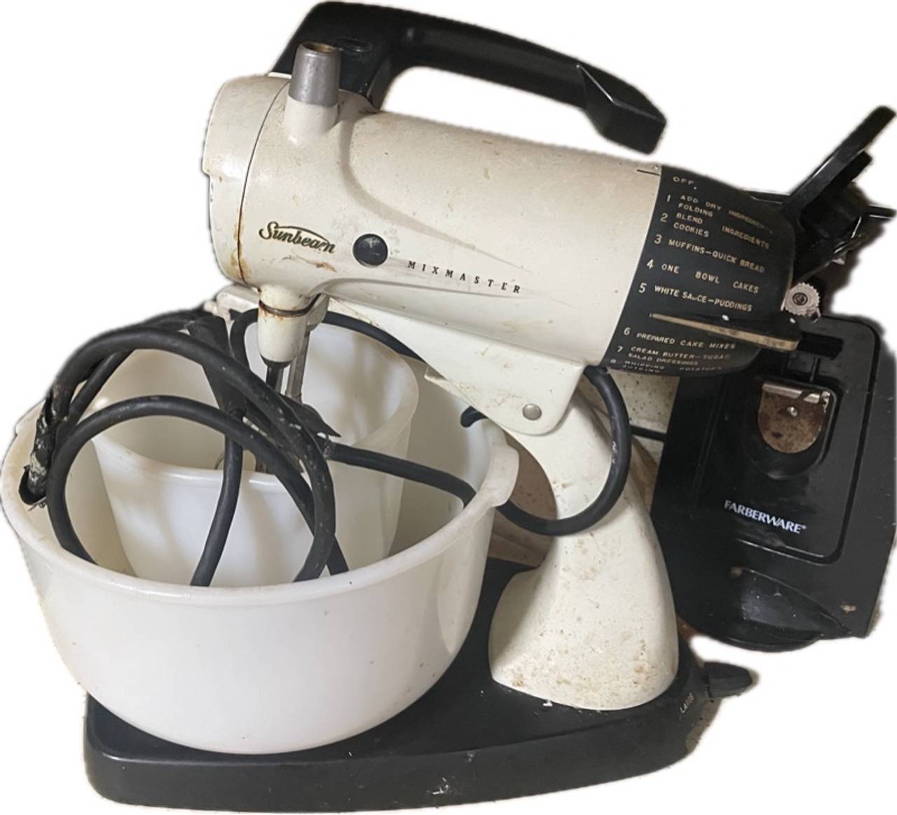 Sunbeam Mixmaster Model 12 White Stand Mixer