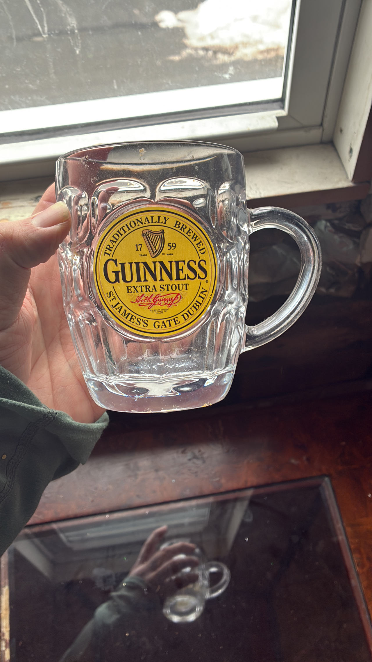 Guinness Extra Stout Dimple Glass Mug