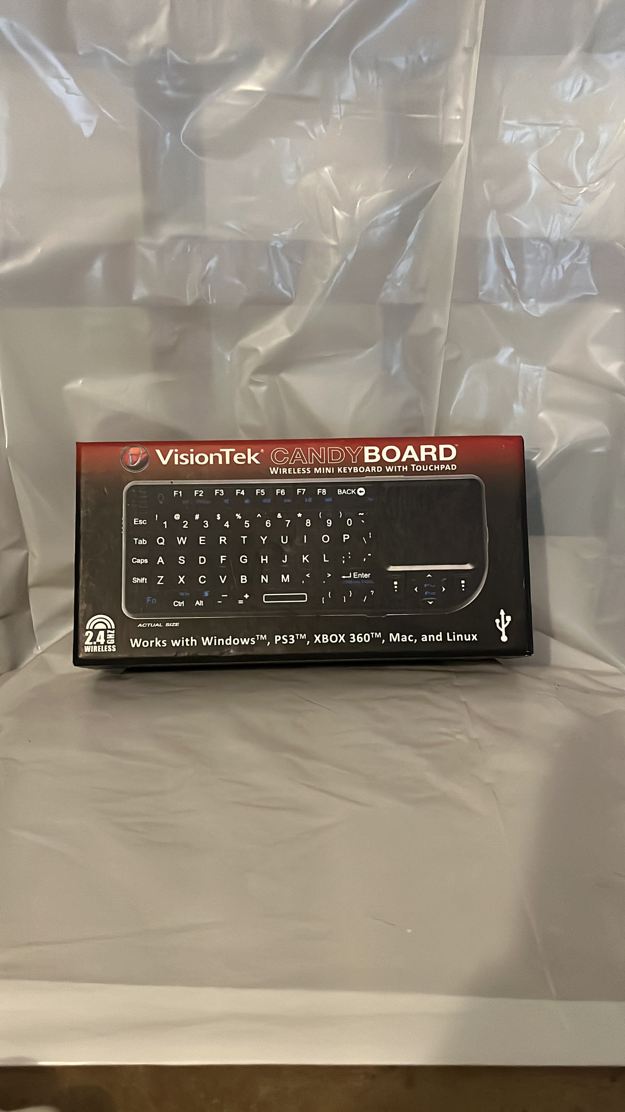 VisionTek CandyBoard Wireless Mini Keyboard with Touchpad