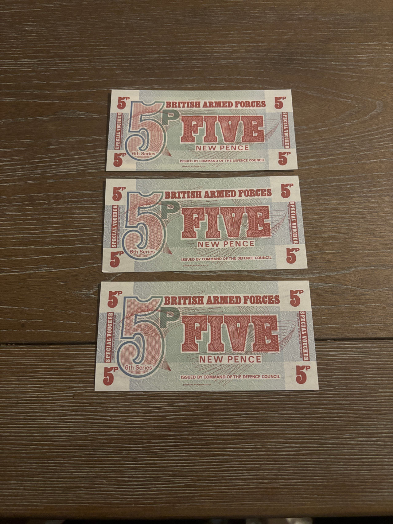 British Armed Forces Special Voucher uncirculated 