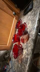 Anchor Hocking Coronation Royal Ruby Red Glass Cups - Image 4