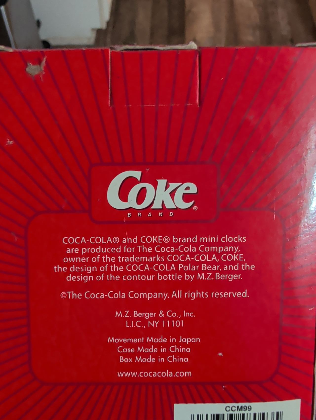 Coca-Cola Polar Bear Mini Clock