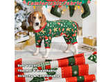Vehomy 4-Pack XXL Christmas Dog Pajamas Xmas Pet Clothes Warm Fleece Puppy  - Image 2