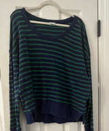 Aerie Striped Scoop Neck Sweater - Image 1