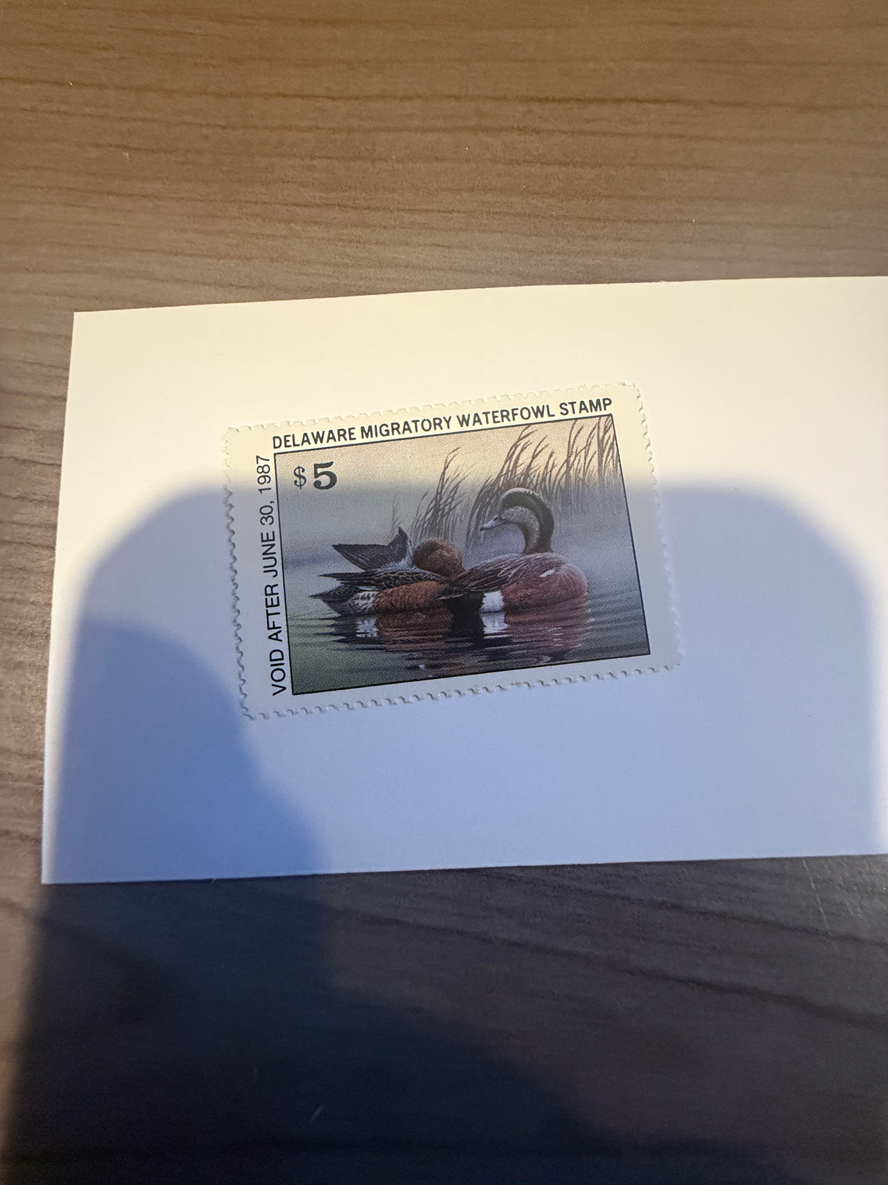 1986 Delaware Migratory Waterfowl Stamp