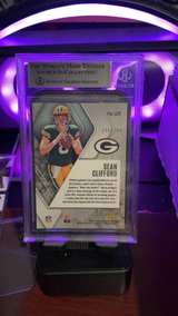 2023 Panini Phoenix Fire Burst Sean Clifford Rookie Card BGS 9 - Image 2