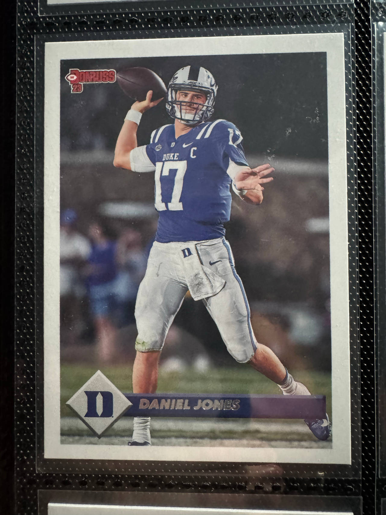 Daniel Jones College Football Trading Card