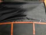 Vintage Style Brown Faux Leather Rolling Suitcase Carry On Luggage 4 Wheel - Image 4