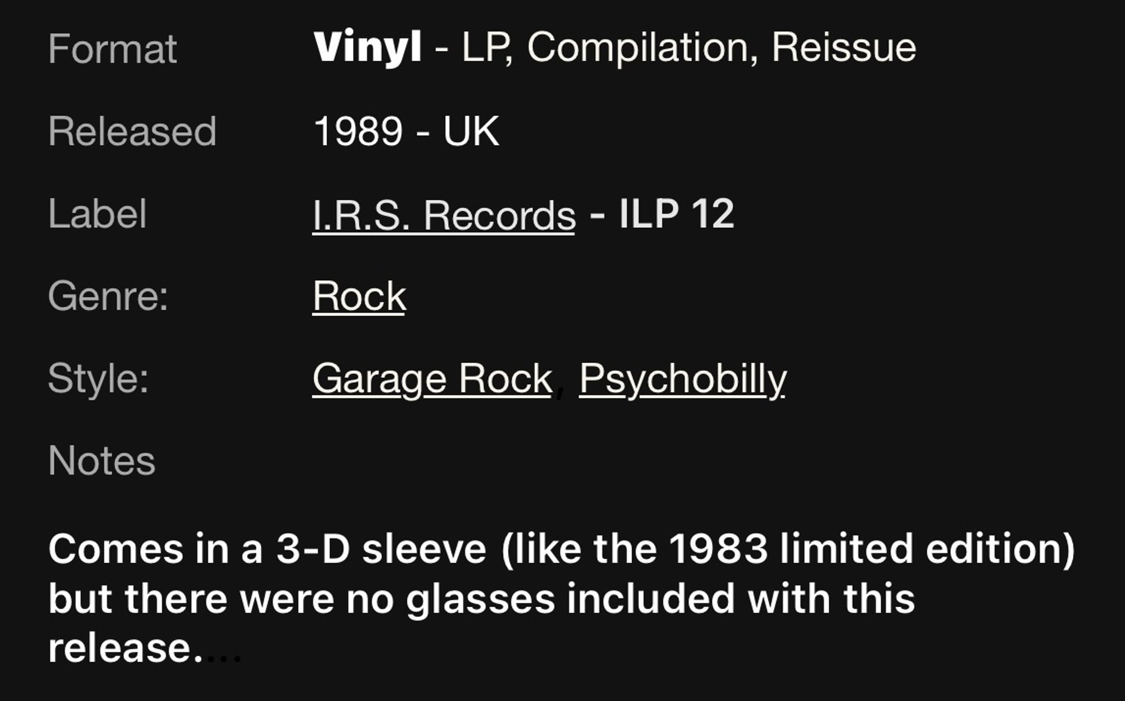 The Cramps - Off The Bone Vinyl LP - Image 7