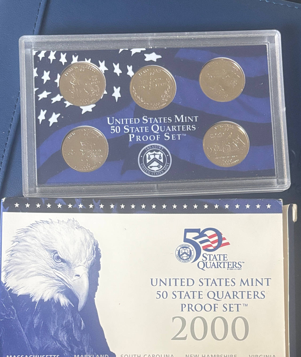 2000 United States Mint 50 State Quarters Proof Set