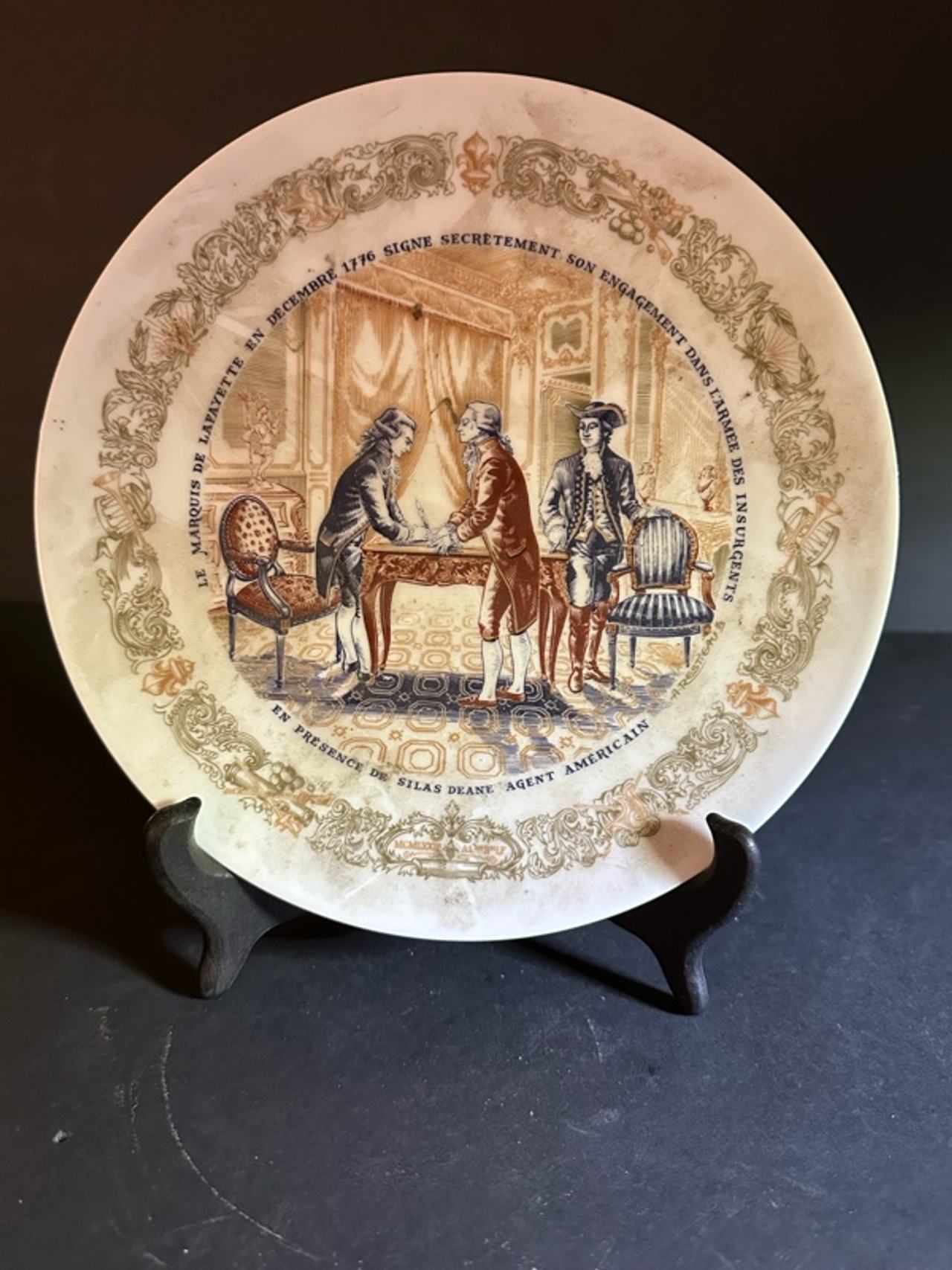D'Arceau Limoges Lafayette Legacy Collectible Plate