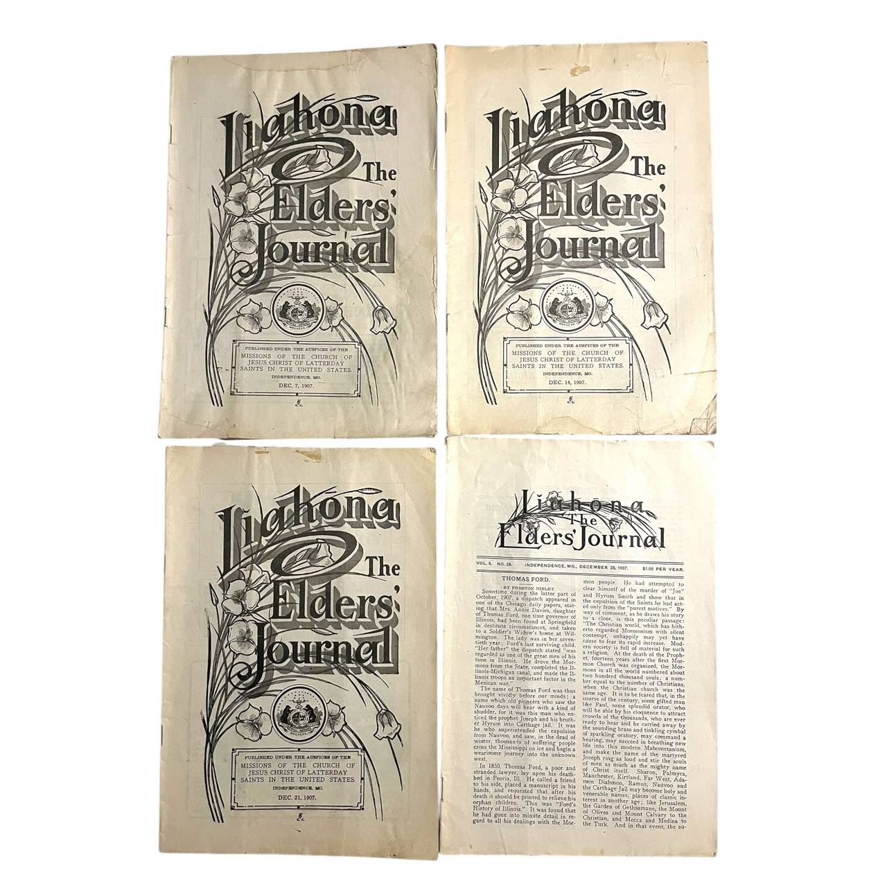 Liahona The Elders' Journal 1907 Issues December