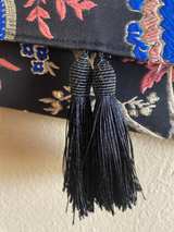 Nina New York Embroidered Floral Tassel Clutch - Image 6