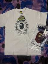A Bathing Ape x Chrome Hearts Baby Milo T-Shirt White - Image 2