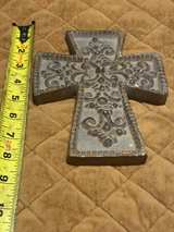 Vintage Rustic Distressed Wall Cross Crucifix - Image 3
