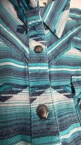 Ariat Real Women's Southwestern Print Snap Shirt small - Image 2