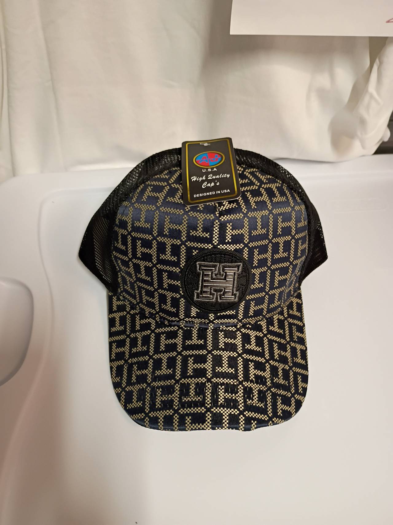 AB High Quality Caps Monogram H Trucker Hat