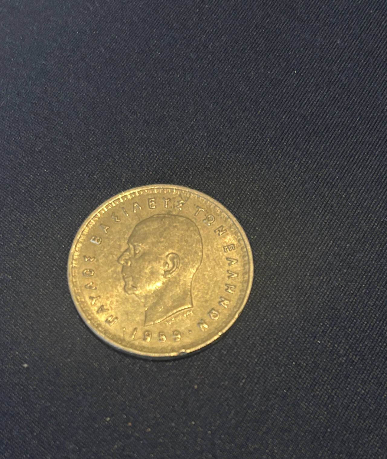 1959 Greece 20 Drachmai Silver Coin