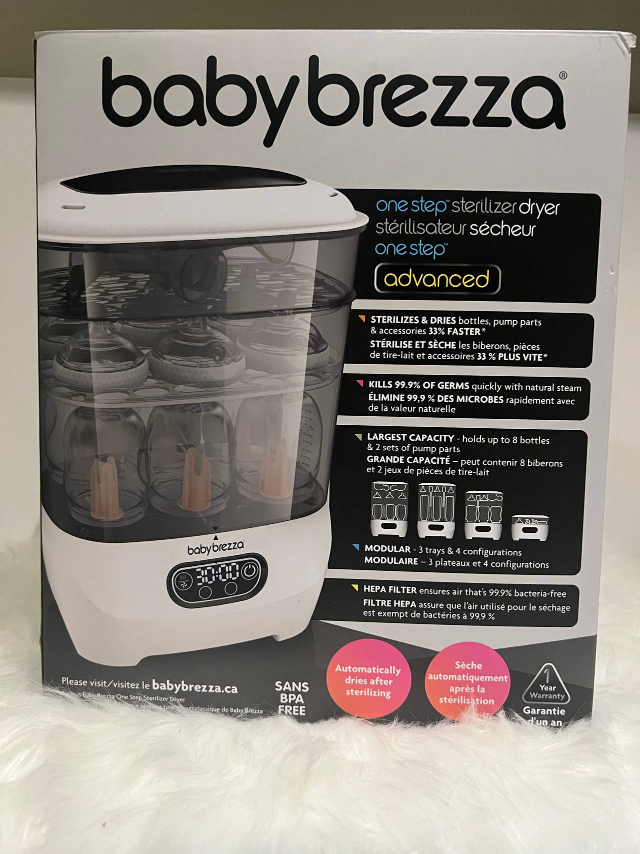 Baby Brezza One Step Sterilizer Dryer Advanced