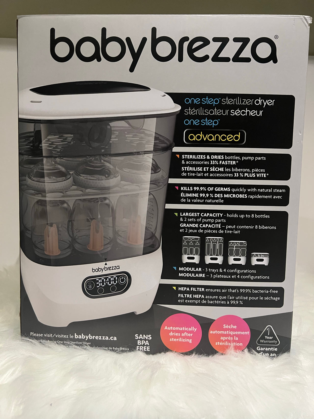 Baby Brezza One Step Sterilizer Dryer Advanced