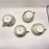 Vintage Limoges Hand Painted Floral Teacups - Image 2