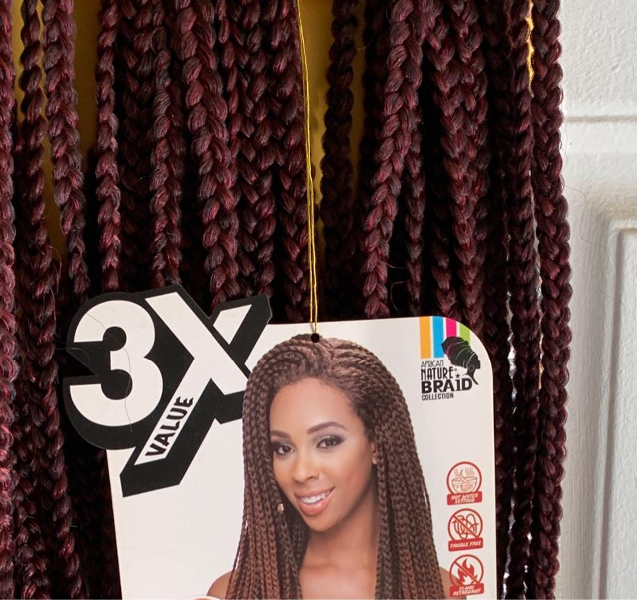 African Nature Braid Collection 3X Pre-Braided Hair