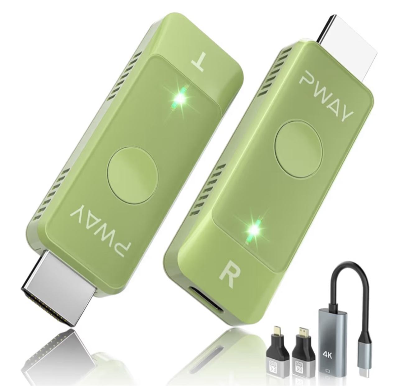 Wireless HDMI Transmitter and Receiver 328FT/100M, Plug & Play Portable 2.4G/5G 