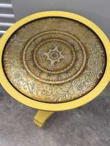antique pedestal side table - Image 4