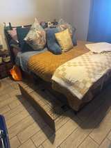 Likimio King Bed Frame with 4 Storage Drawers and Charging Headboard - Image 7