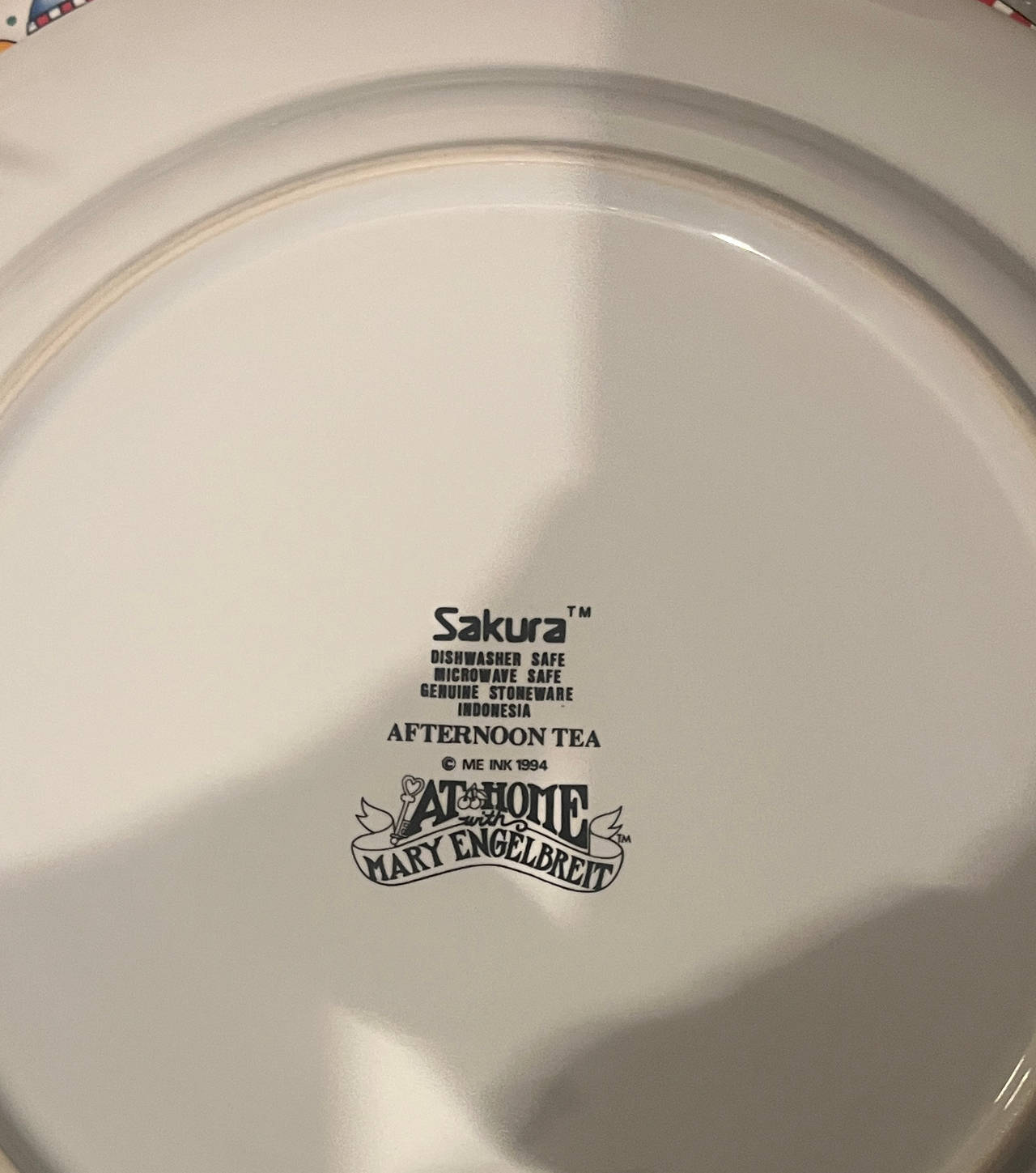 Sakura Mary Engelbreit Afternoon Tea Dinner Plate