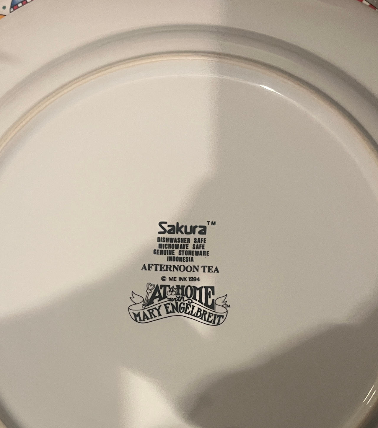 Sakura Mary Engelbreit Afternoon Tea Dinner Plate