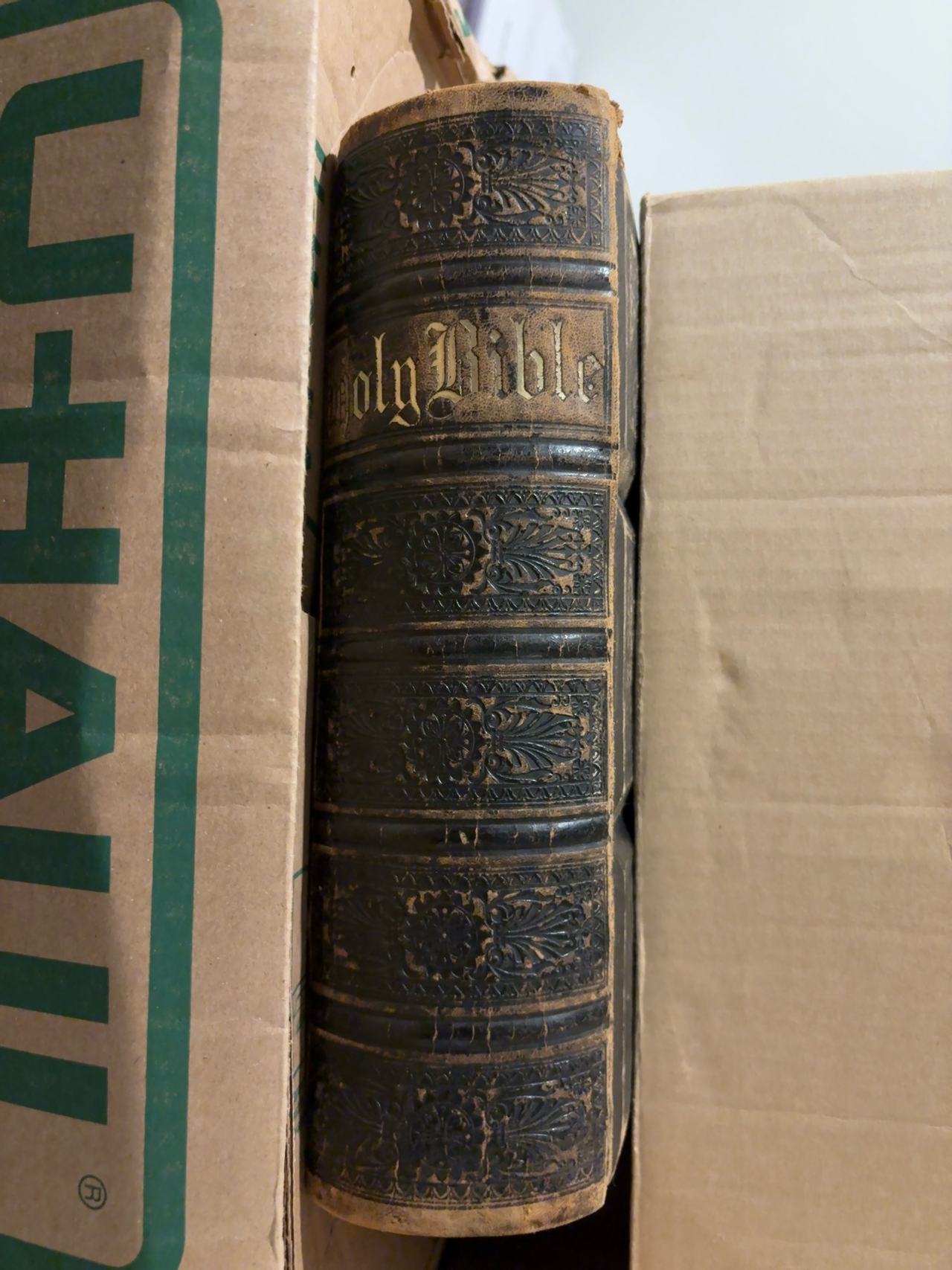 Antique Leather Holy Bible (1870s)
