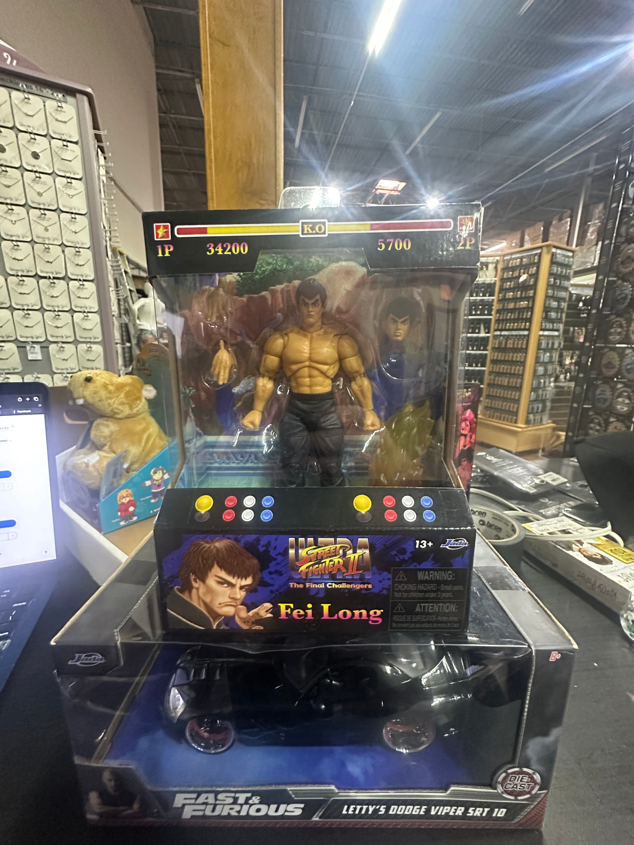 Jada Toys Street Fighter Fei Long Action Figure