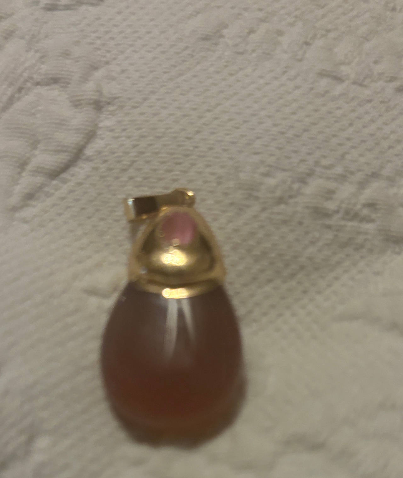Vintage Carnelian Teardrop Pendant