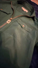 Michael Kors Green Sheet Shirt Jacket - Image 3