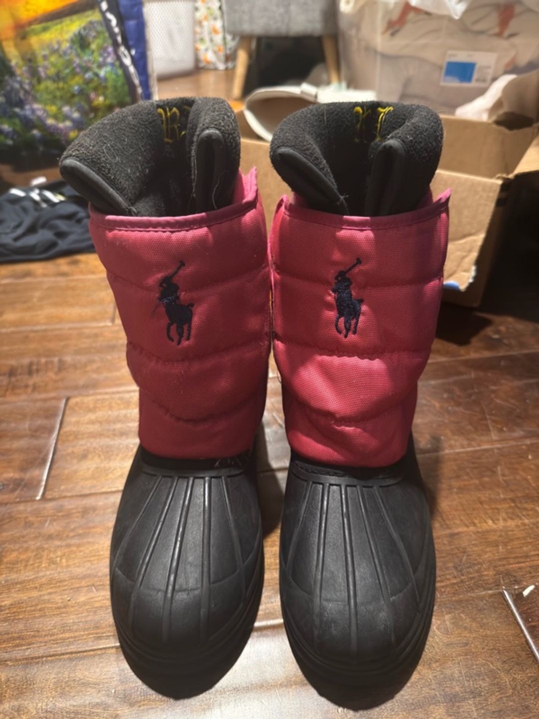 Polo Ralph Lauren Kids Snow Boots Pink/Black