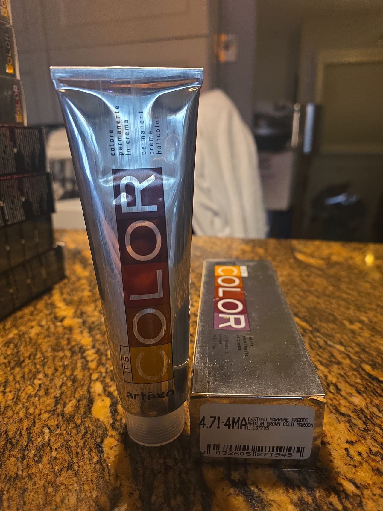 Artègo It's Color Permanent Hair Color 4.71-4MA Medium Brown Cold Maroon