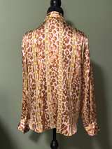 Animal Print Silk Blouse - Image 2