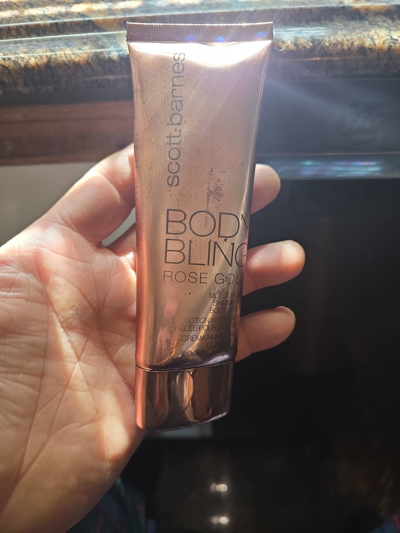 4oz Scott Barnes Body Bling Rose Gold Moisturizing Shimmer Body Lotion