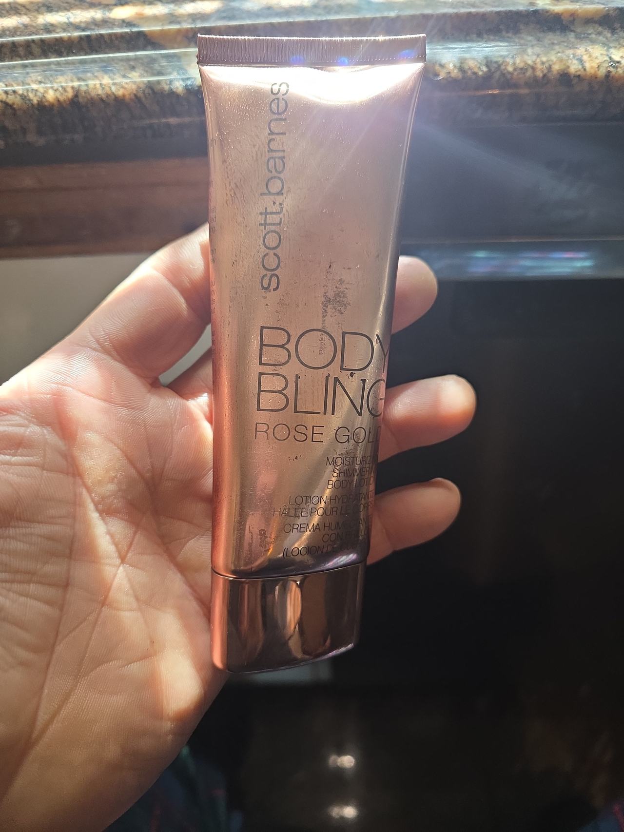 4oz Scott Barnes Body Bling Rose Gold Moisturizing Shimmer Body Lotion
