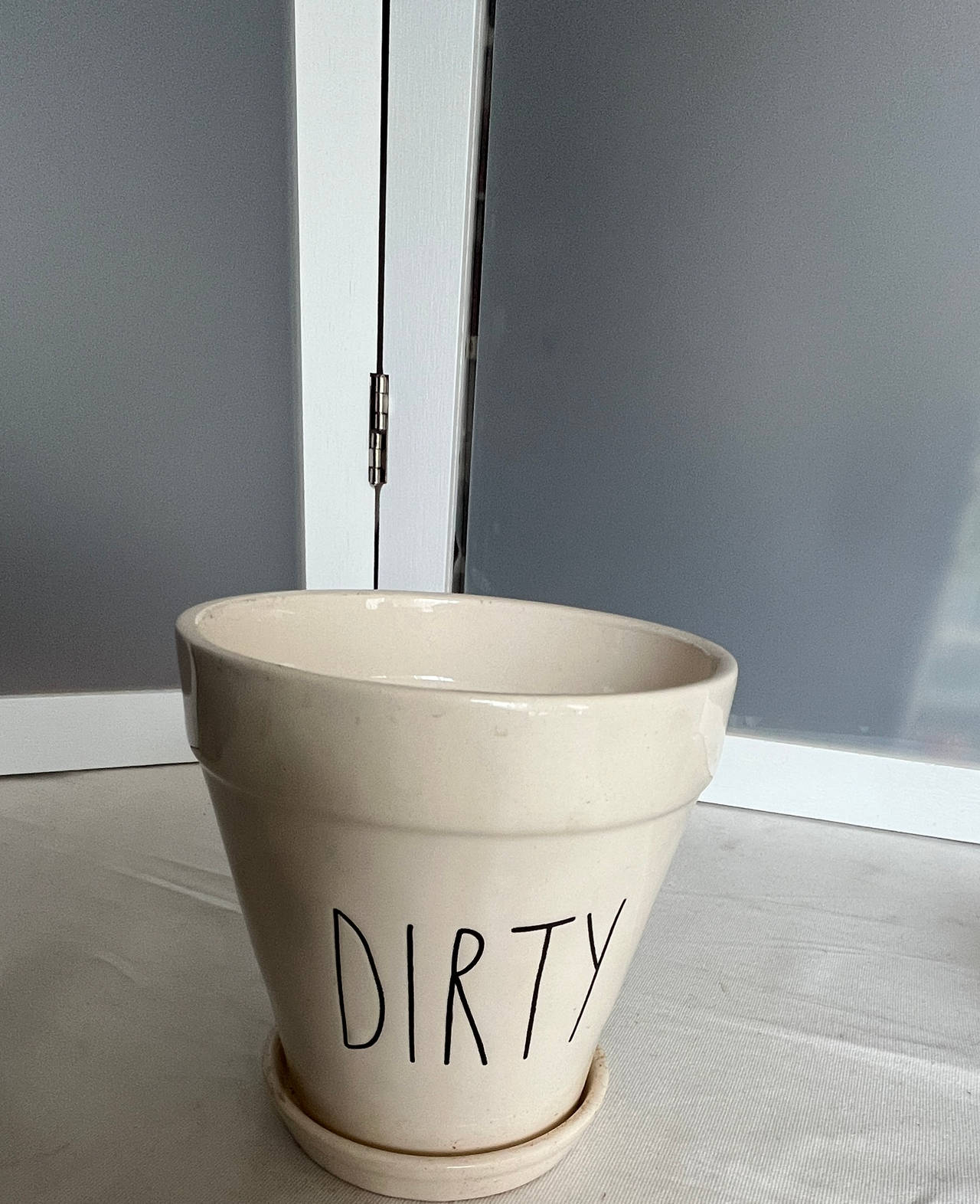 Rae Dunn "Dirty" Ceramic Planter
