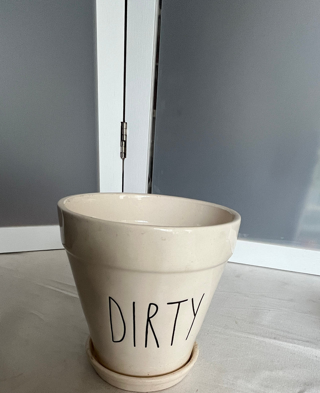 Rae Dunn "Dirty" Ceramic Planter